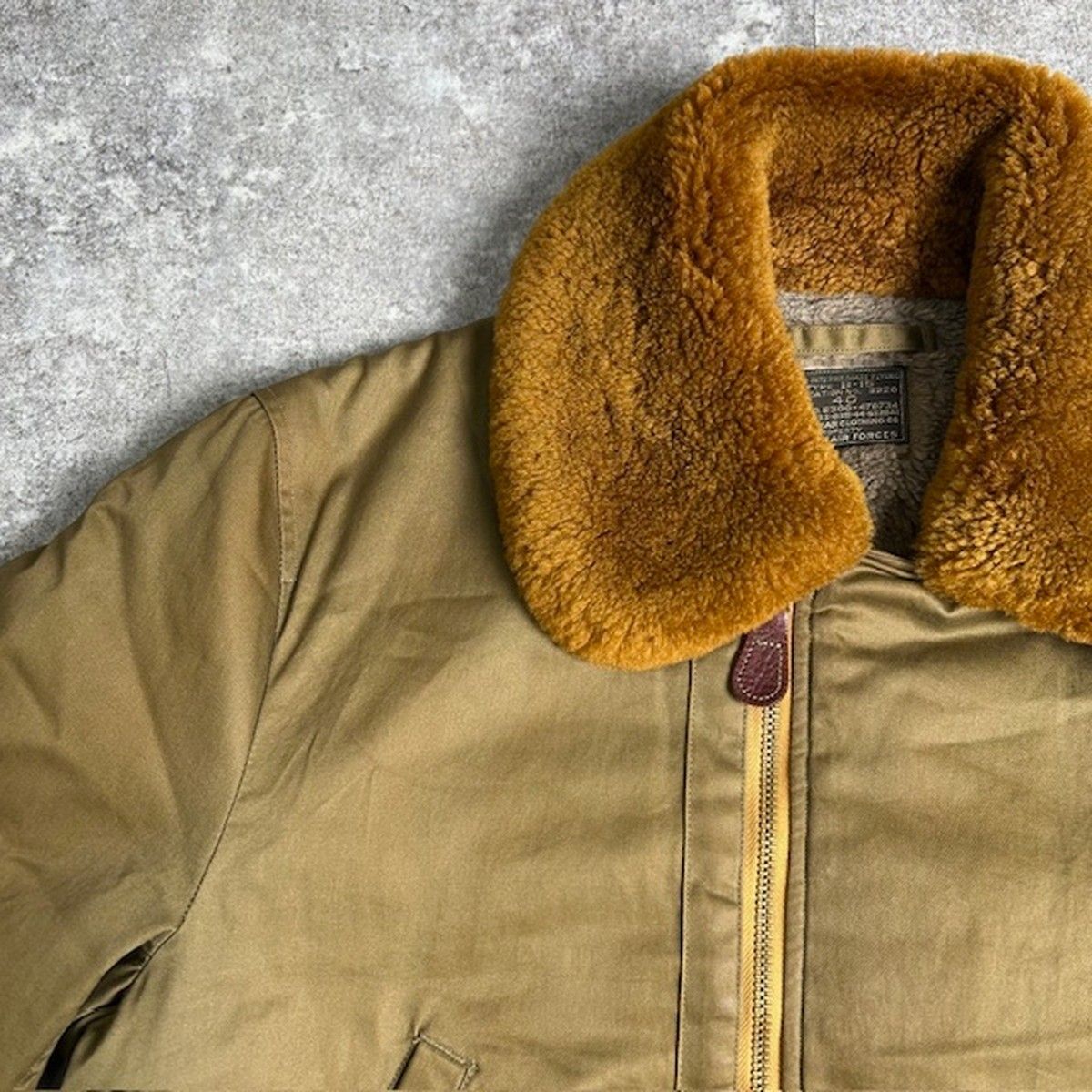 BUZZ RICKSON S バズリクソンズ グリーン コットン B-15 フライトジャケット ントブランド ミリタリー Military