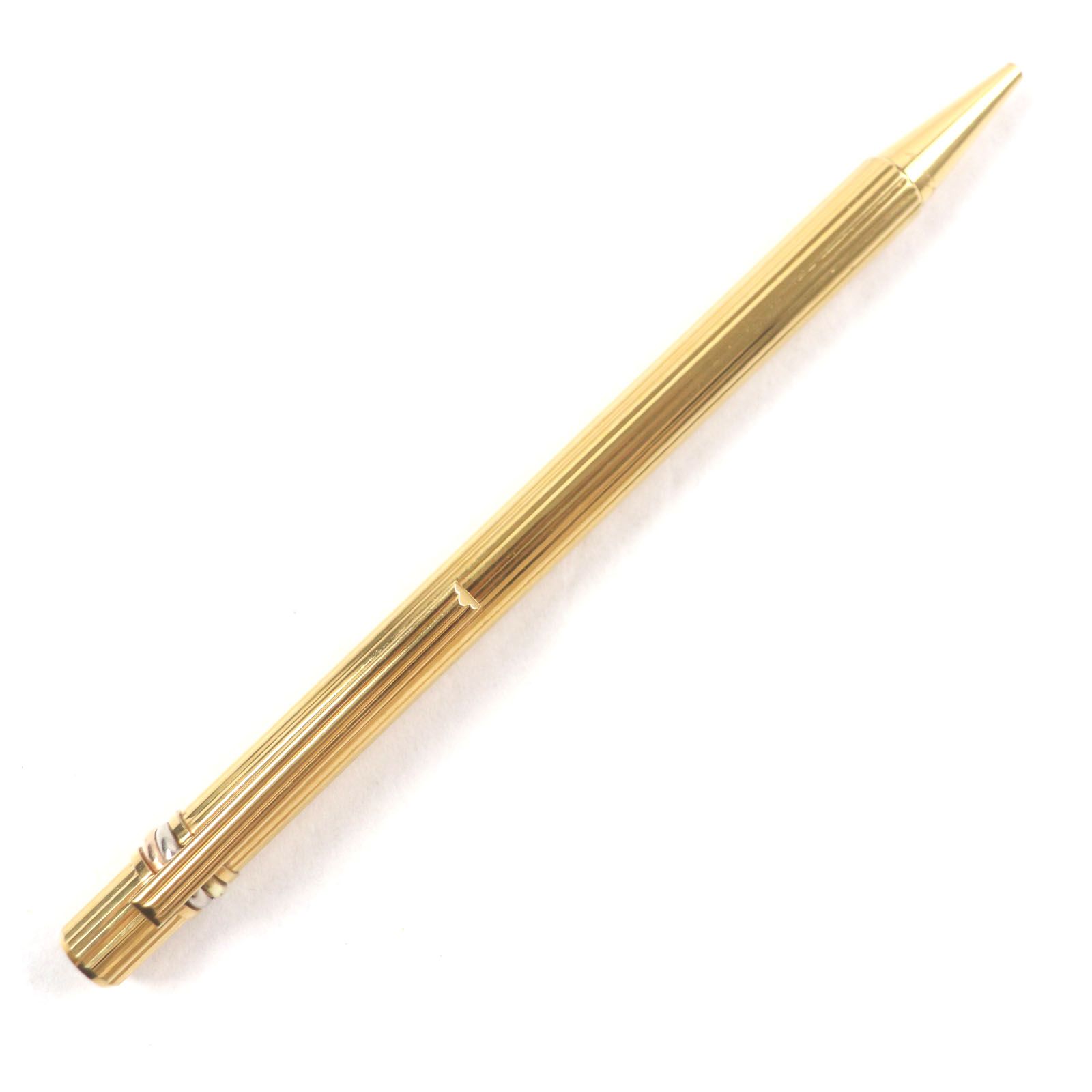 良品▽Cartier カルティエ トリニティ ストライプ柄 ロゴ刻印