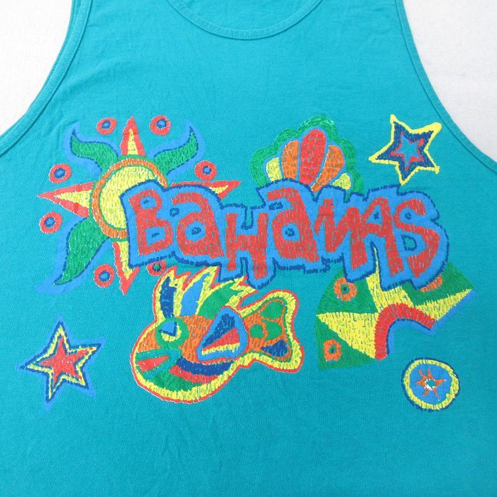 XL/古着 ヘインズ ビンテージ タンクトップ メンズ 90s バハマ