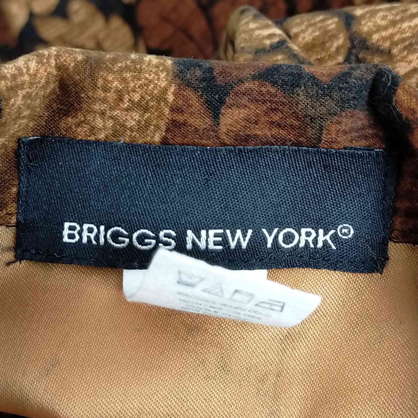 ブリッグスニューヨーク BRIGGS NEW YORK スムース地総柄シャツ