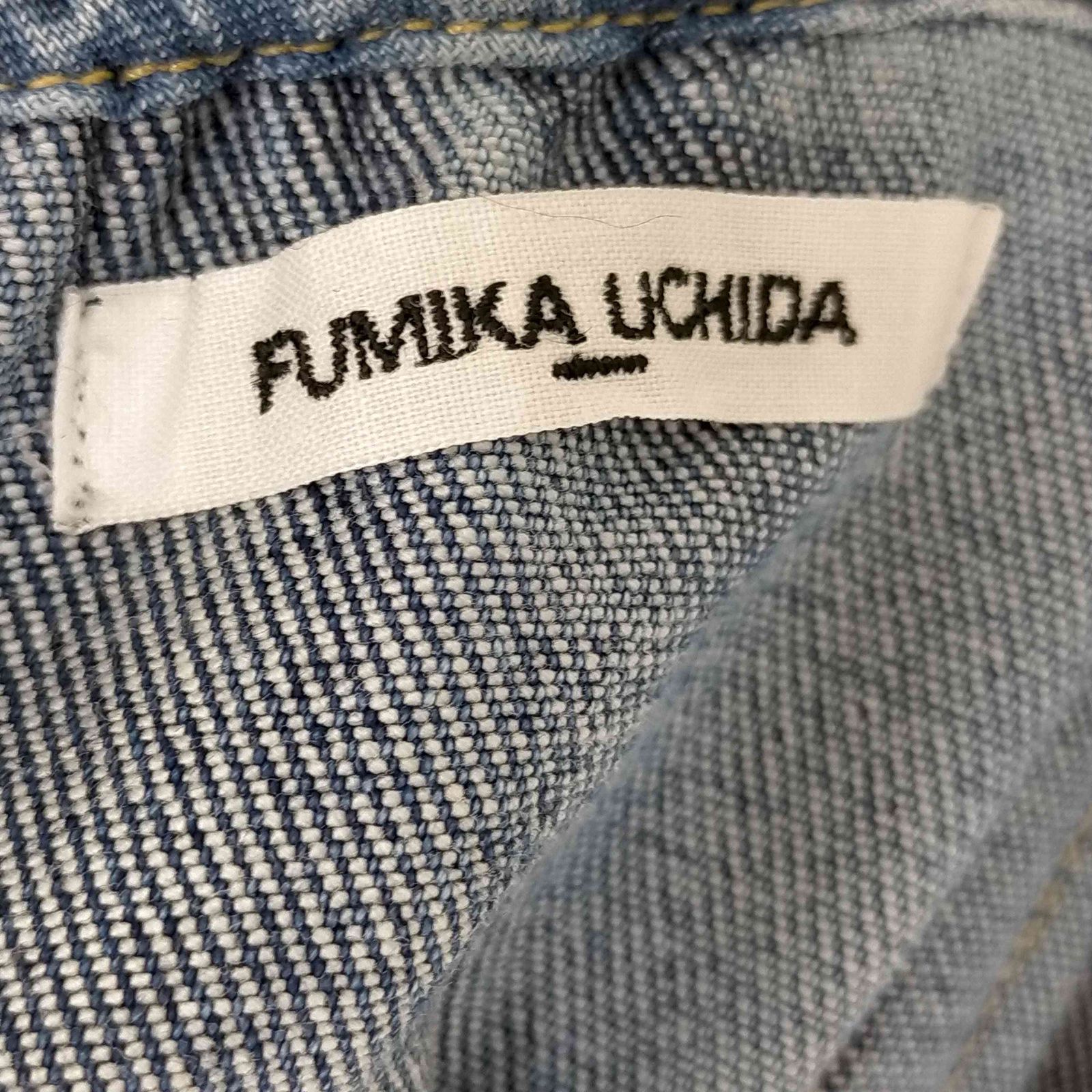 フミカウチダ FUMIKA UCHIDA 23SS STRETCH DENIM BUSTIER(INDIGO