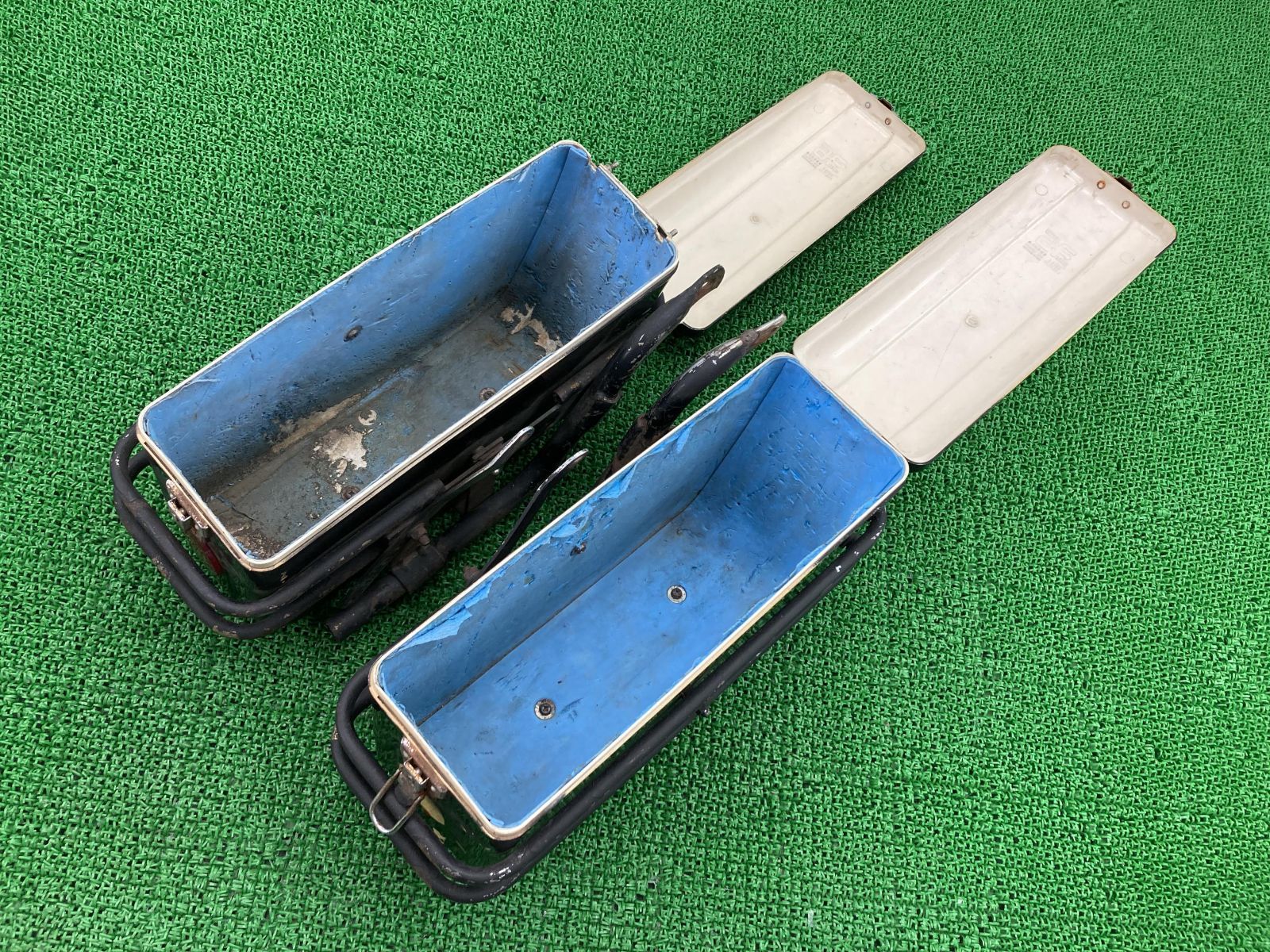 旭風防 パニアケース 左右 黒 社外 中古 バイク 部品