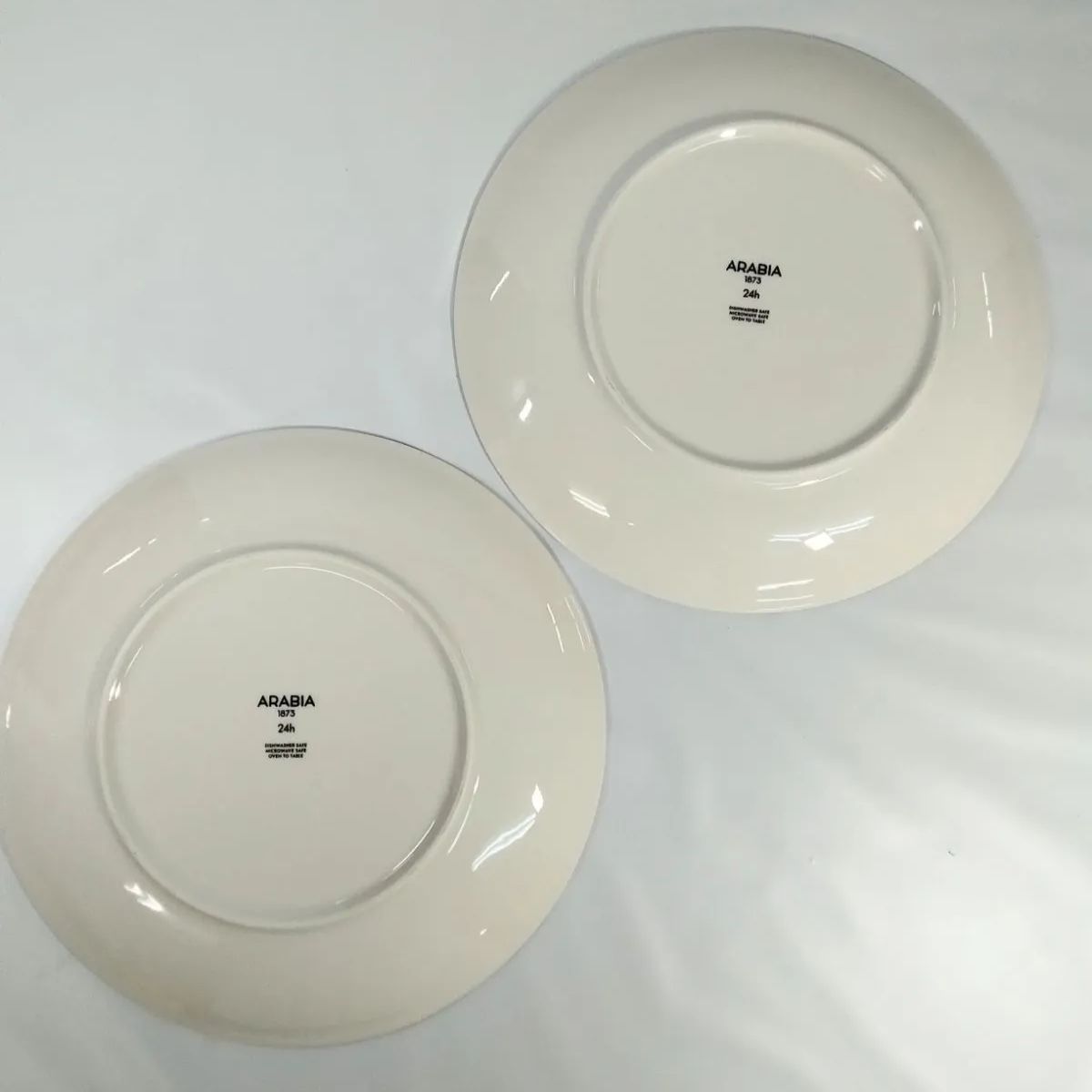 24h Avec パスタプレート 2枚セット グラスグリーン 大皿 廃盤品 《NO