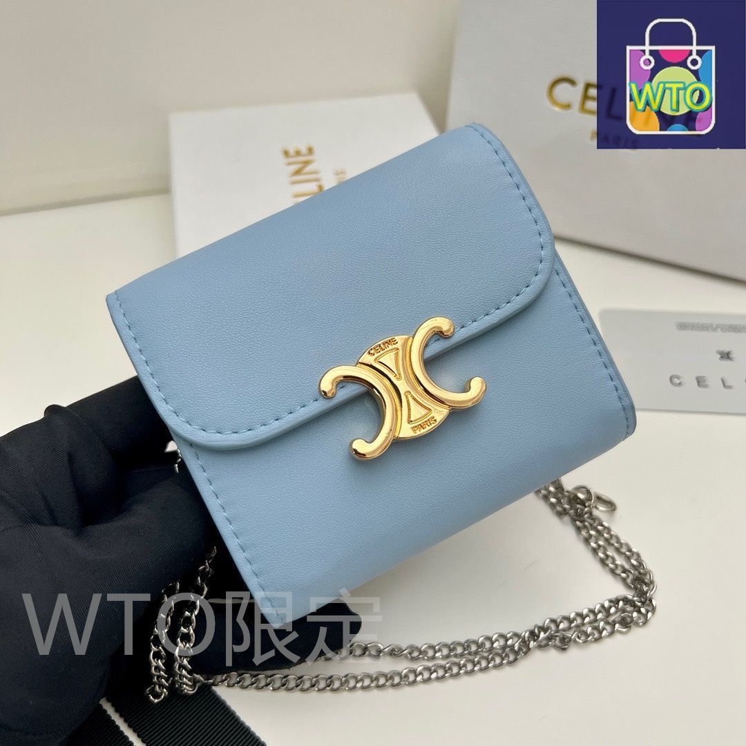 本日限定】?Celine トリオンフ チェーンウォレット 10783 ? 高級