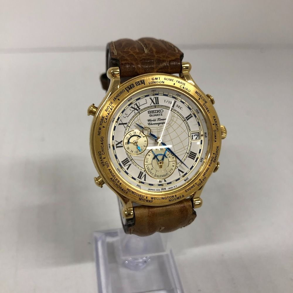 08w7505 SEIKO World Timer Chronograph セイコー ワールドタイマー 