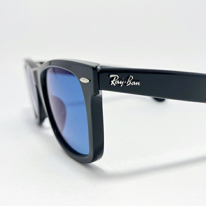 最速発送 RayBan レイバン RB2140F 調光ブルー 度なし調光レンズで加工 