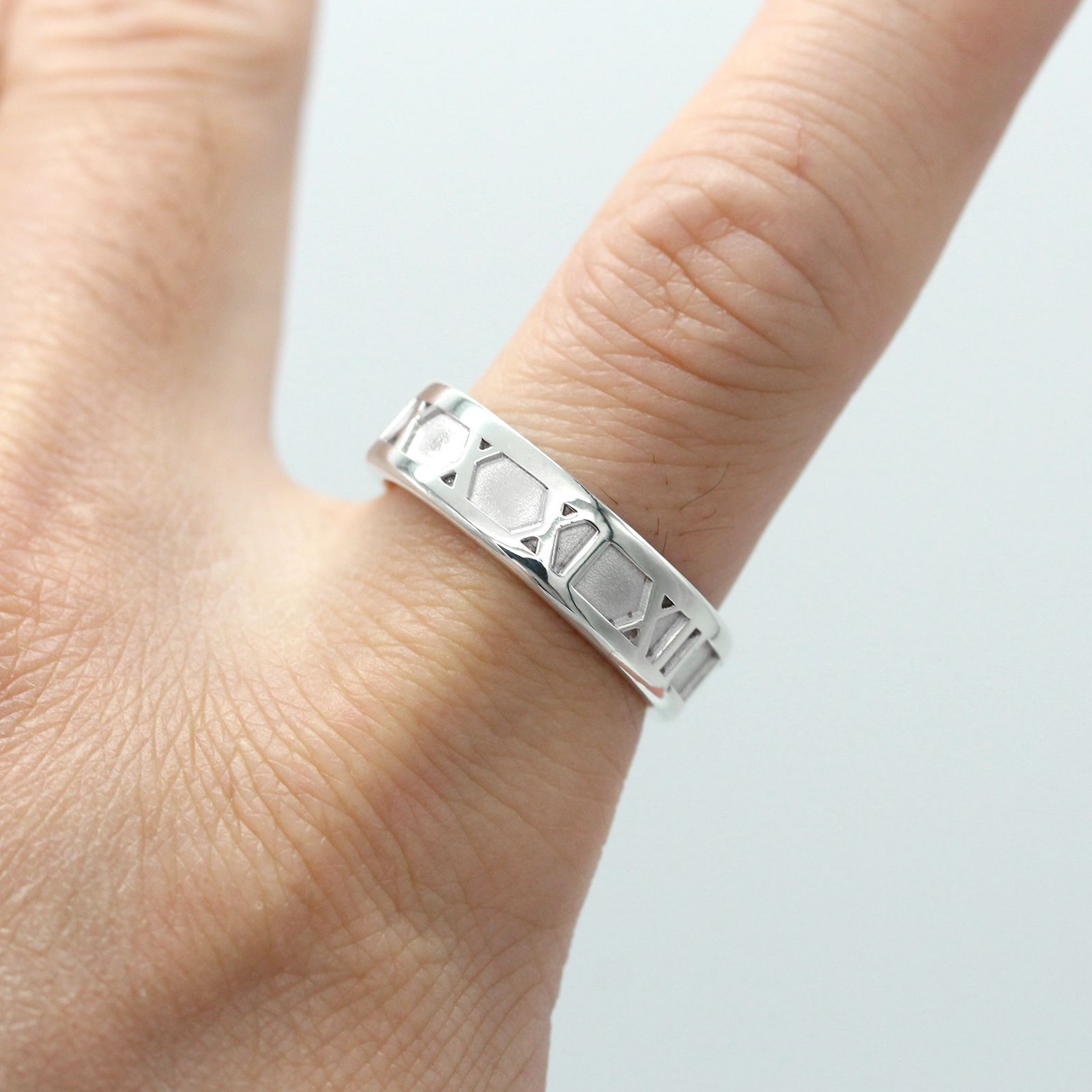 ティファニー TIFFANY&CO. アトラス ナロー シルバ−925 リング 21号
