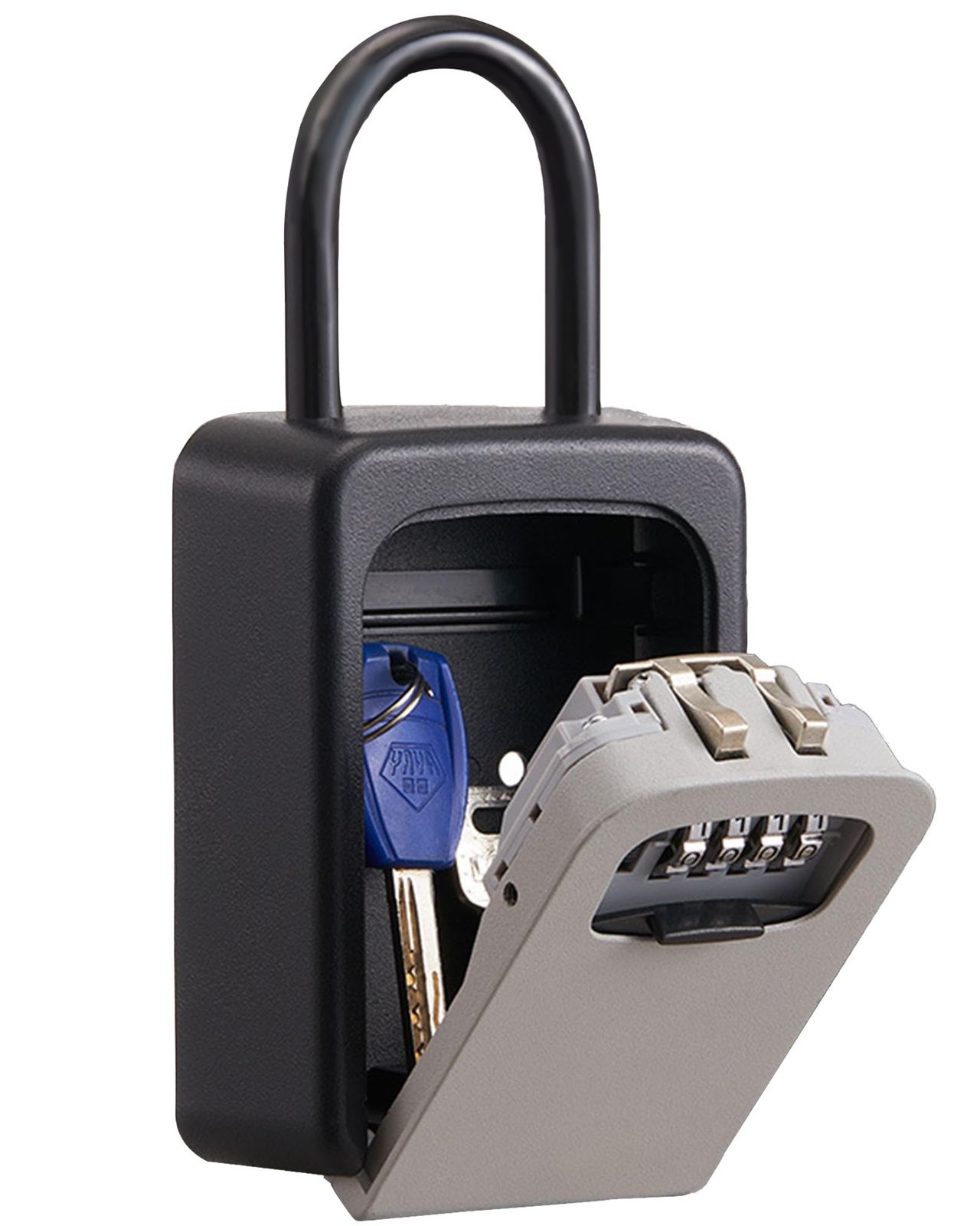 新品 Triphix キーボックス ダイヤル式 壁掛け 屋外 4桁 防犯