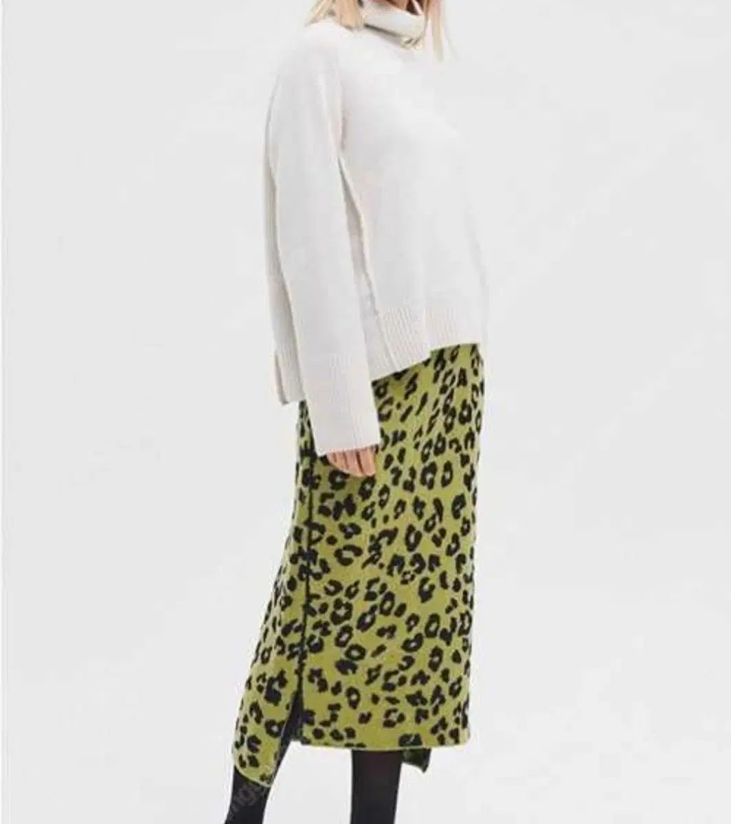 TIME ヒョウ柄 レオパード ニット スカート 55 66