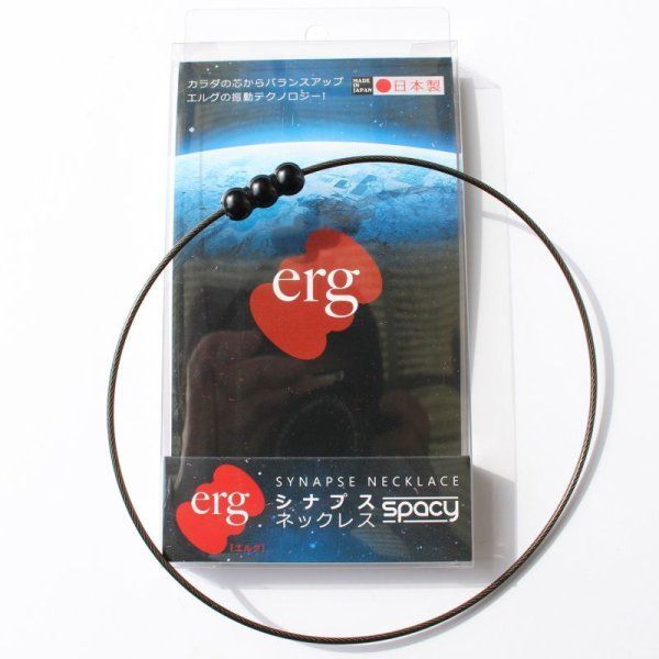 erg［エルグ］シナプスネックレス SPACY（ガンメタ×コスモブラック） 41cm