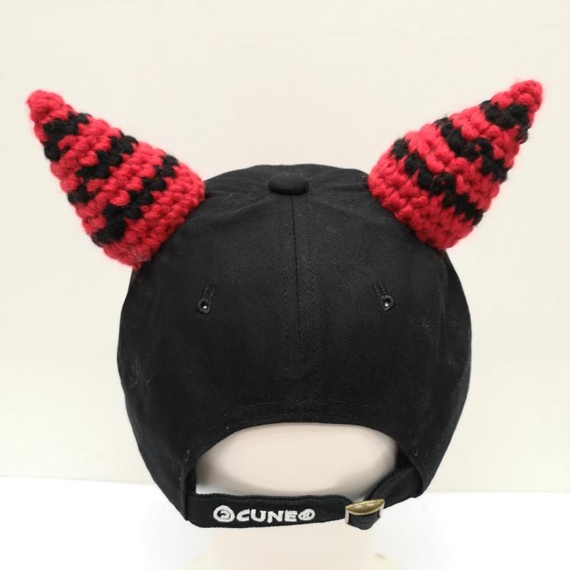 赤 CUNE 鬼の角 6P キャップ キューン うさぎ ツノ 角 赤 CUNE 鬼の角 6P キャップ キューン うさぎ ツノ 角 - メルカリ