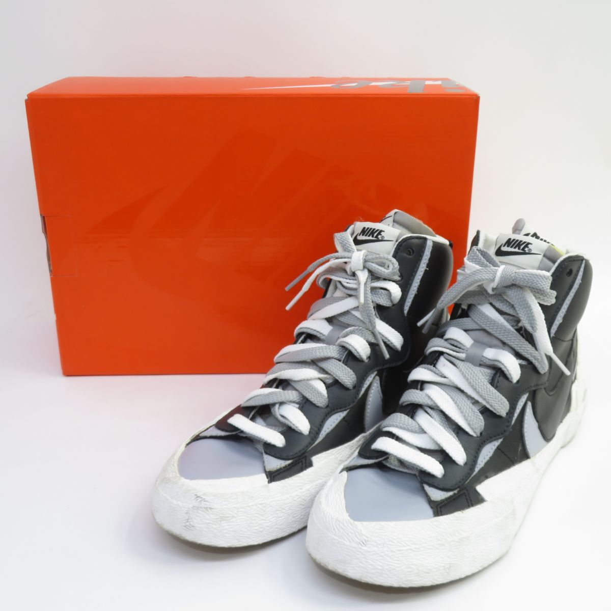 sacai × NIKE BLAZER MID サカイ ナイキ ブレザー ミッド BV0072-002 US9/27cm 箱有 ※中古