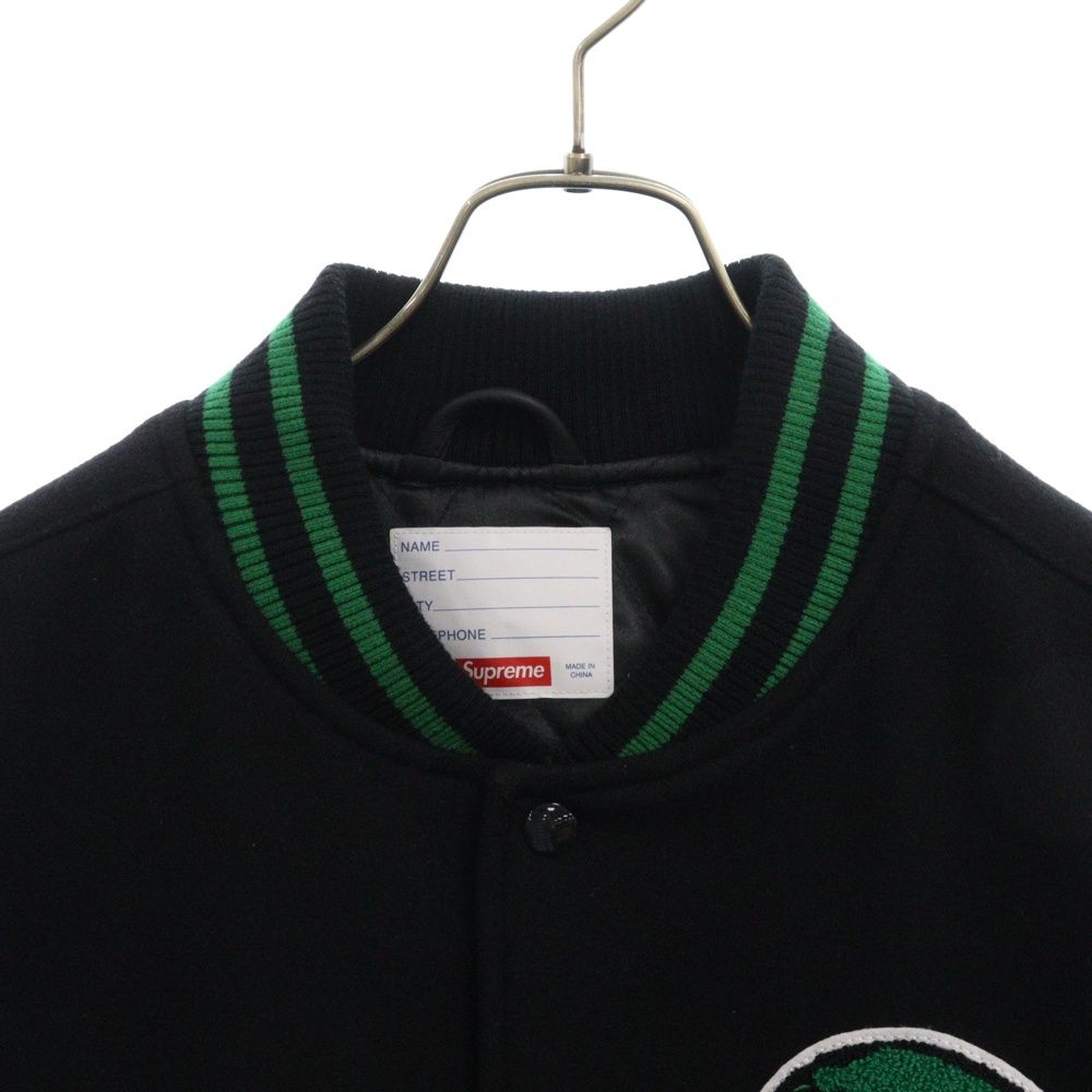 SUPREME (シュプリーム) 24SS Wave Varsity Jacket ロゴワッペン