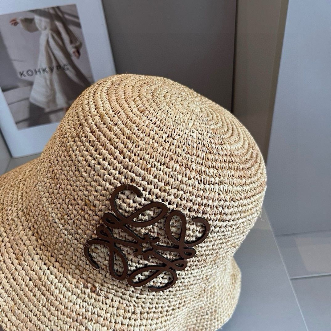 ◆◆VIP◆◆ LOEWE ロゴ ラフィア ストローハット UNISEX LOEWE(ロエベ) ストローハット(レディース) - 海外通販のBUYMA