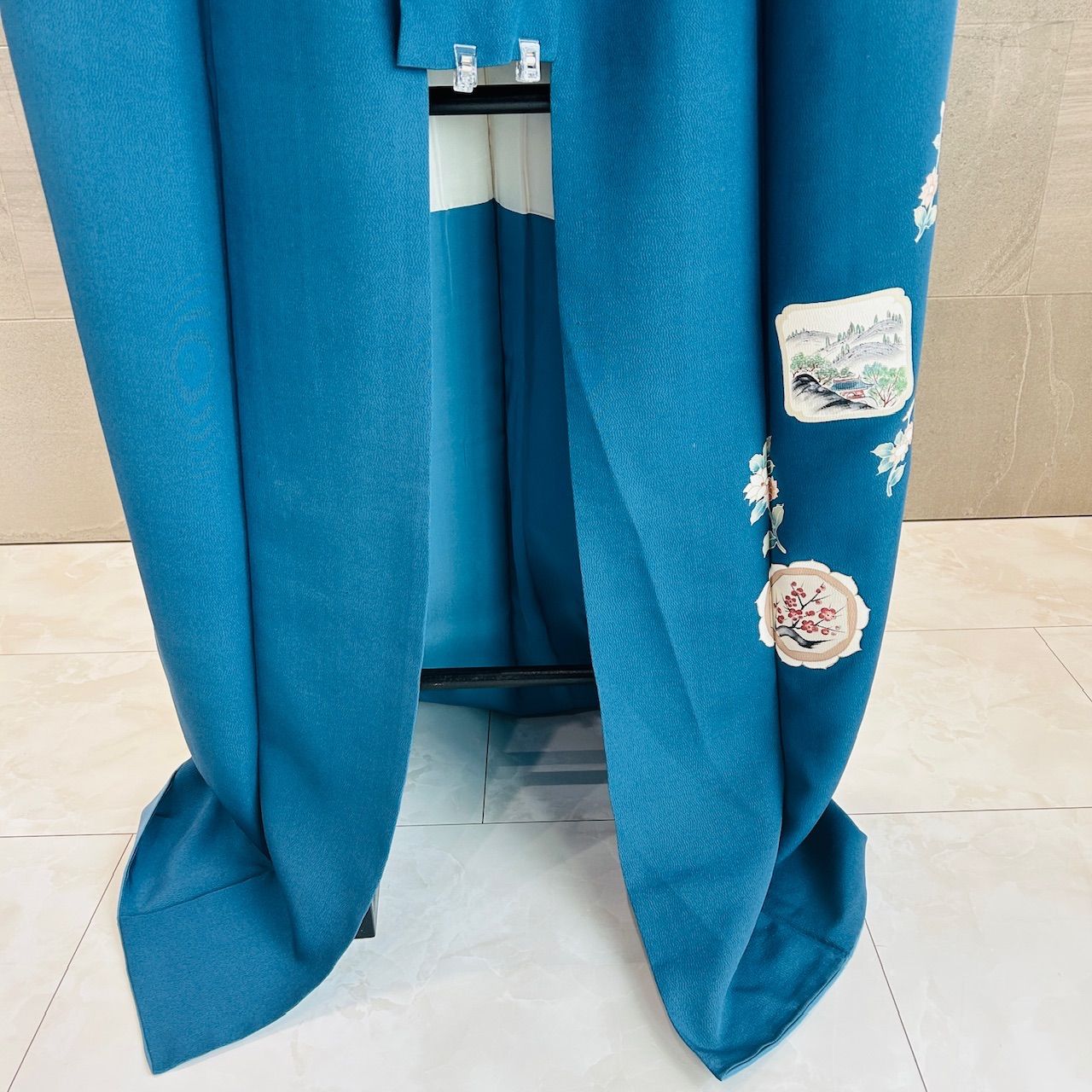 着物 付け下げ 青系 紺系 花 上品 中古美品 管理番号KKVMI83 - メルカリ