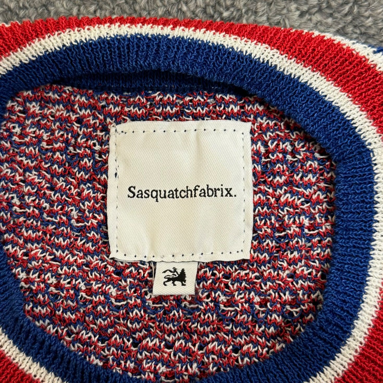 定価33000円 Sasquatchfabrix. 23SS CREW NECK” ROOTS H/S KNIT クルー 