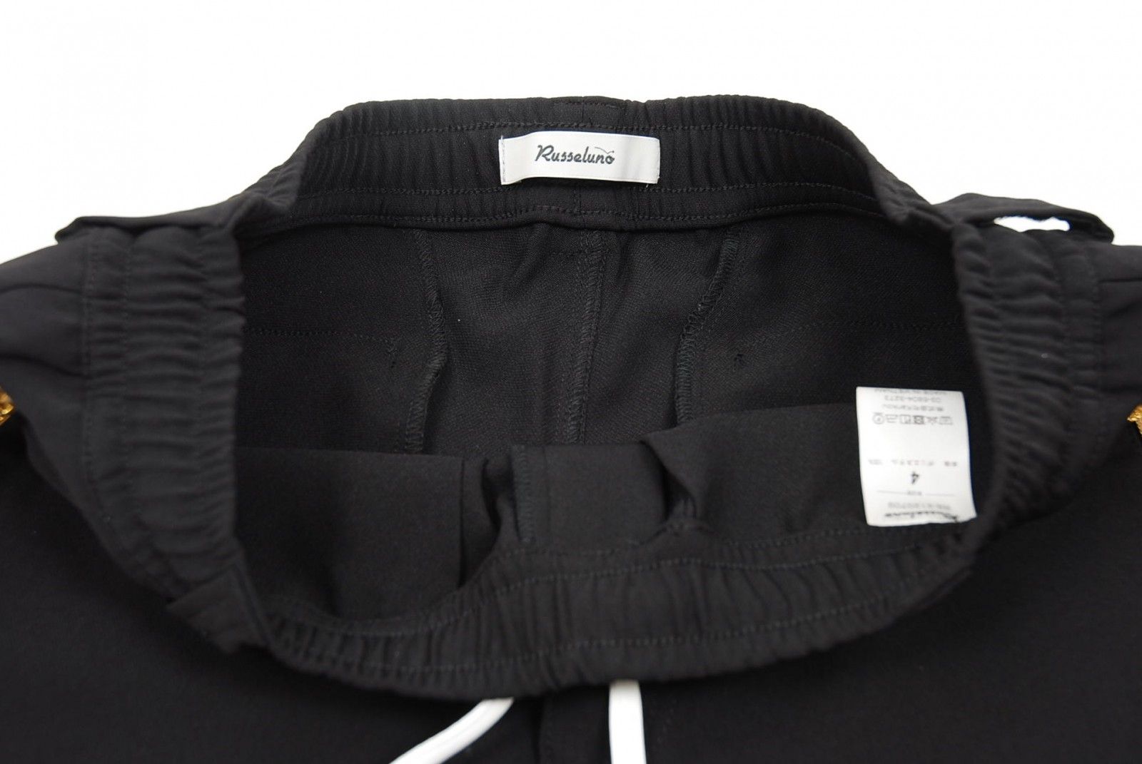 coco 中古 ラッセルノ RUSSELUNO メンズ ハーフパンツ 4(M) 黒 ブラック  エンジェル刺しゅう 中古 メンズ ラッセルノ RUSSELUNO ハーフパンツ 4(M) 黒