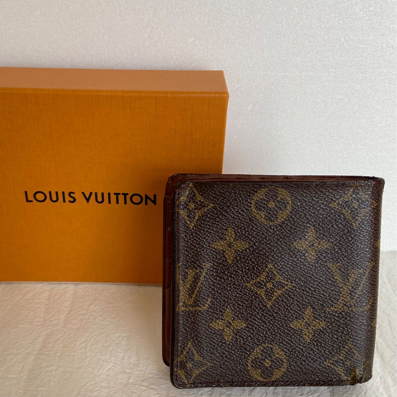 ?美品?LOUIS VUITTON ポルトフォイユ マルコ 折財布 モノグラム ルイ 