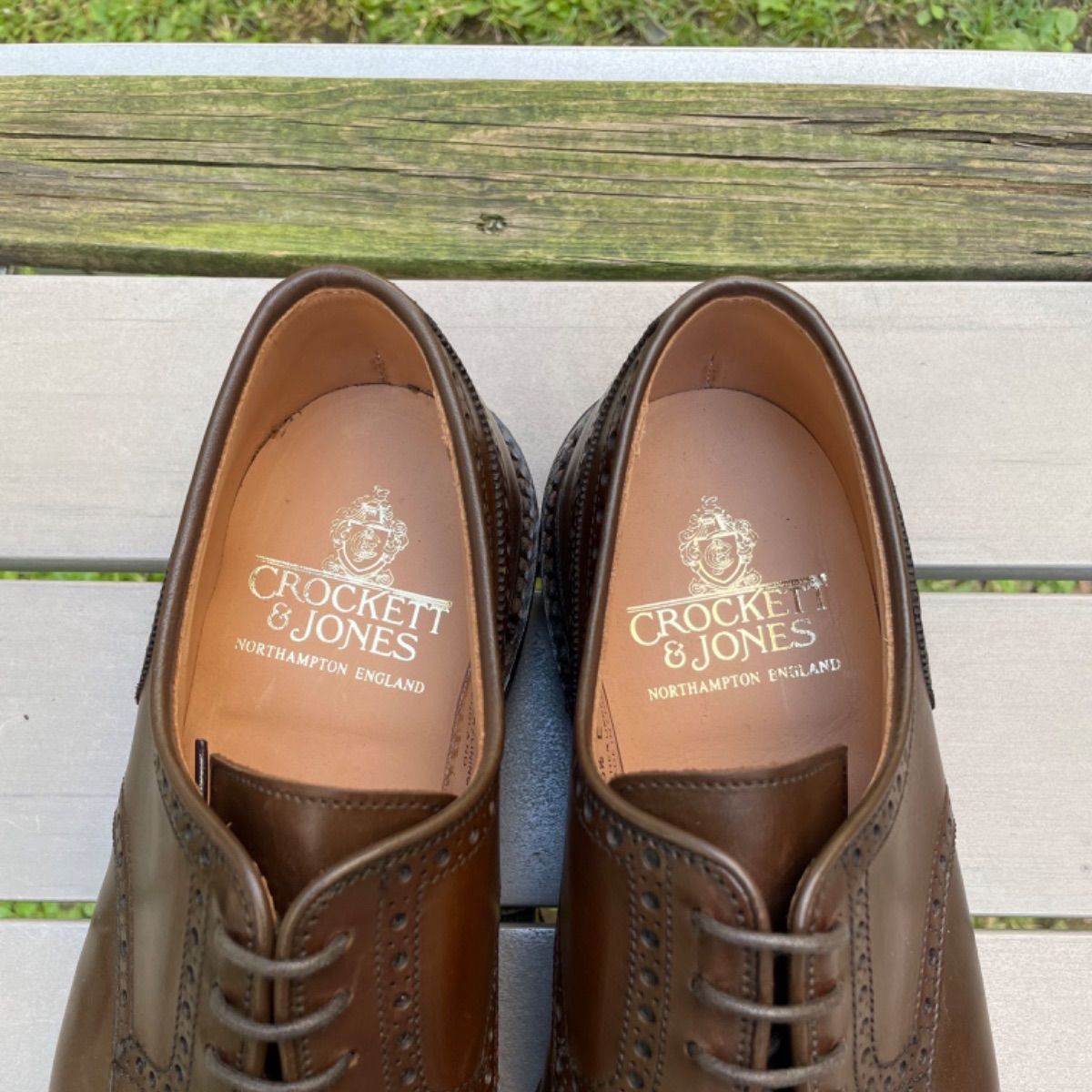 新品Crockett&Jone クロケット&ジョーンズ セミブローグ 6.5E 新品Crockett&Jone クロケット&ジョーンズ セミブローグ 6.5E