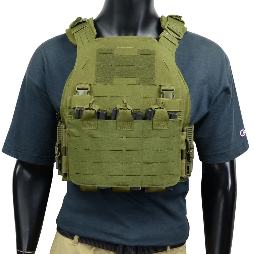 プレートキャリア 1000Dナイロン製 レーザーカットMOLLE