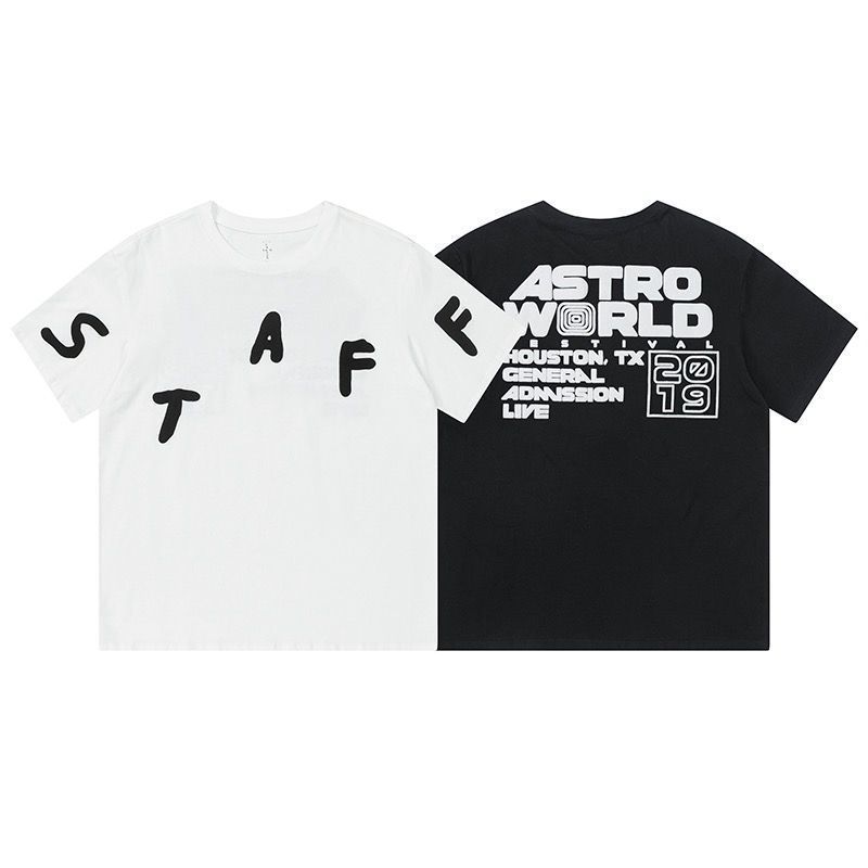 ✨新品✨Travis Scott Cactus Jack x Fesrival Staff tee 半袖 Tシャツ 2色：Black/White