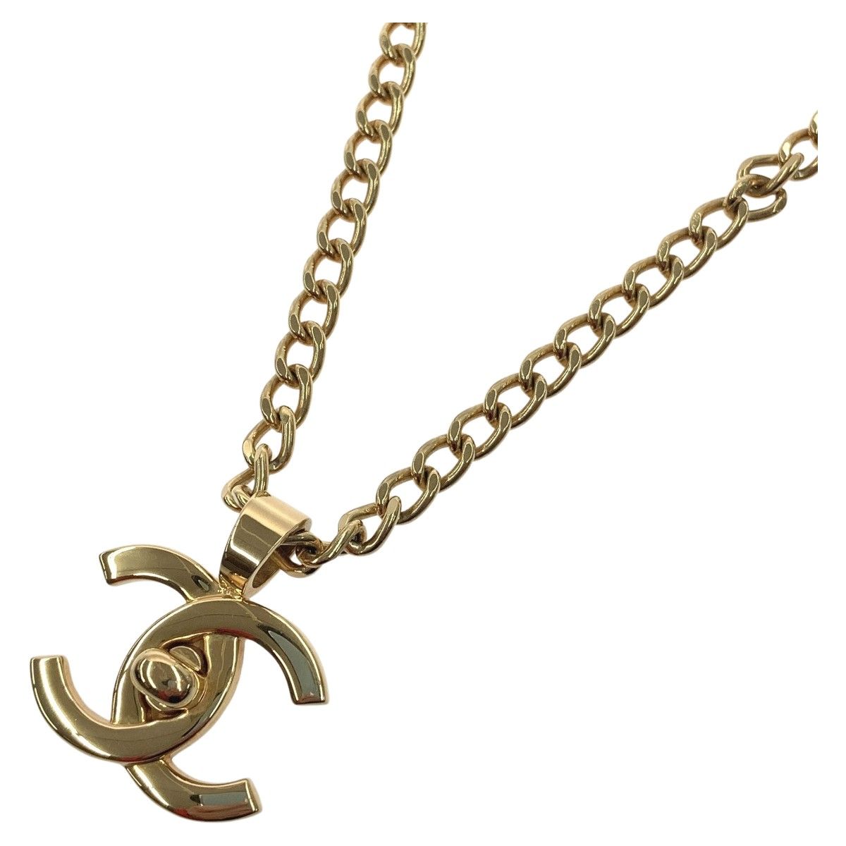 〇〇CHANEL シャネル ココマーク ターンロック 96P チェーンネックレス 