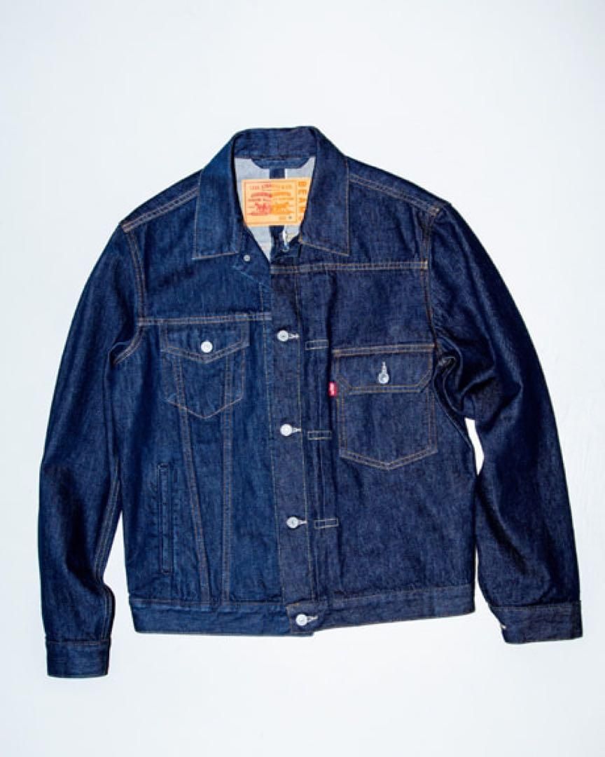 サイズL (XL)新品リーバイスxビームス デニムジャケッHALF & HALF サイズL (日本XL)新品□リーバイス x ビームス デニムジャケット