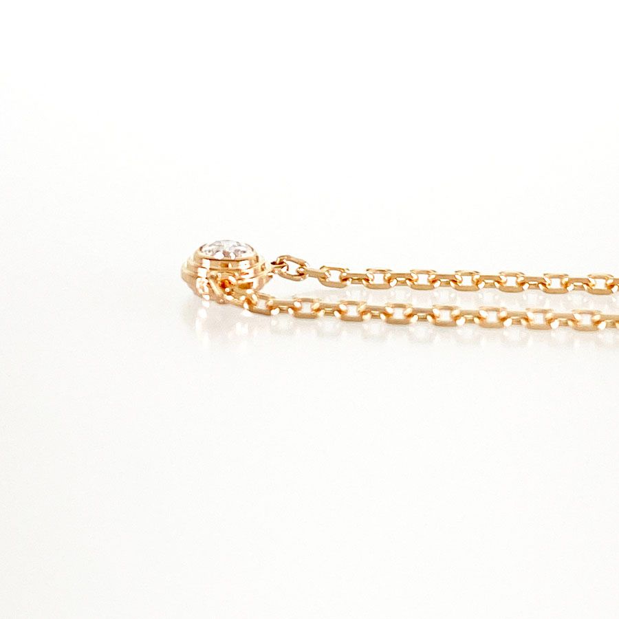 カルティエ Cartier ダムール XS K18PG ダイヤモンド ネックレス ftj