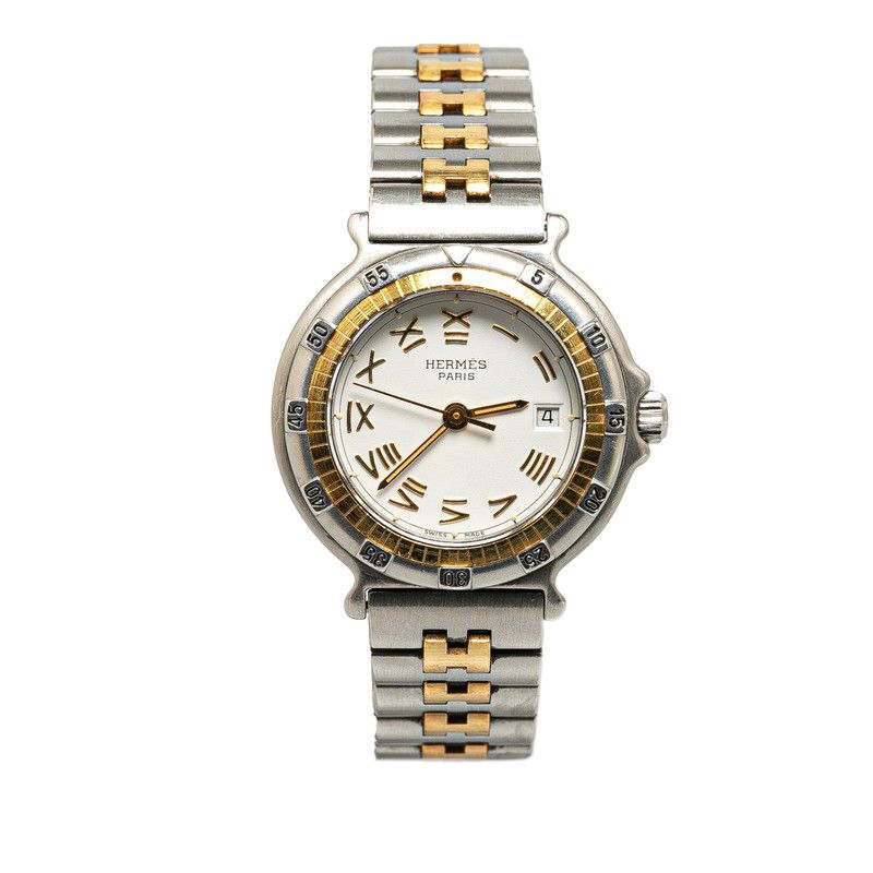 エルメス キャプテンニモ シルバー ゴールド ステンレススチール