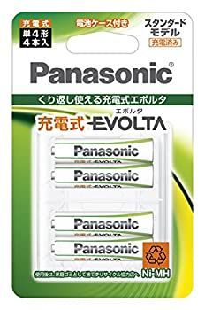 【-非常に良い】パナソニック 充電式エボルタ 単4形 4本パック(スタンダードモデル BK-4MLE/4BC