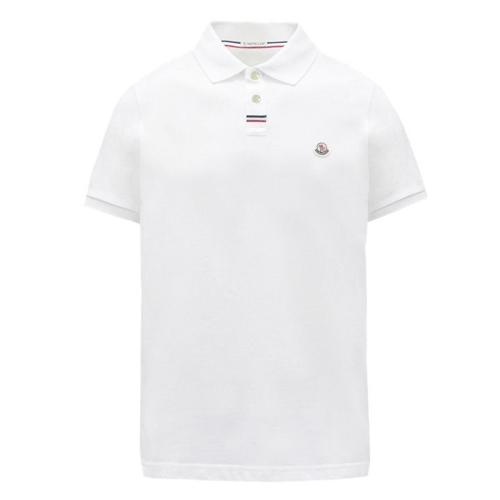 MONCLER ホワイト ポロシャツ 108 MONCLER モンクレール 8A00029 899UR ホワイト ポロシャツ