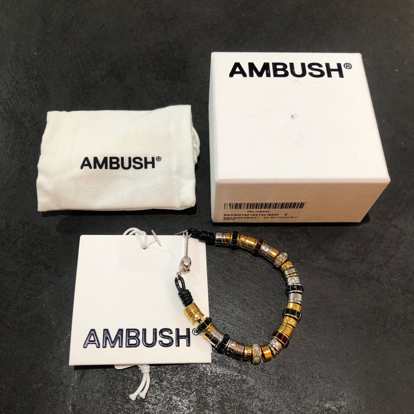 【感謝価格】 参考上代78100円 未使用品 ミックス BRACELET BEADS MIXD AMBUSH アクセサリー