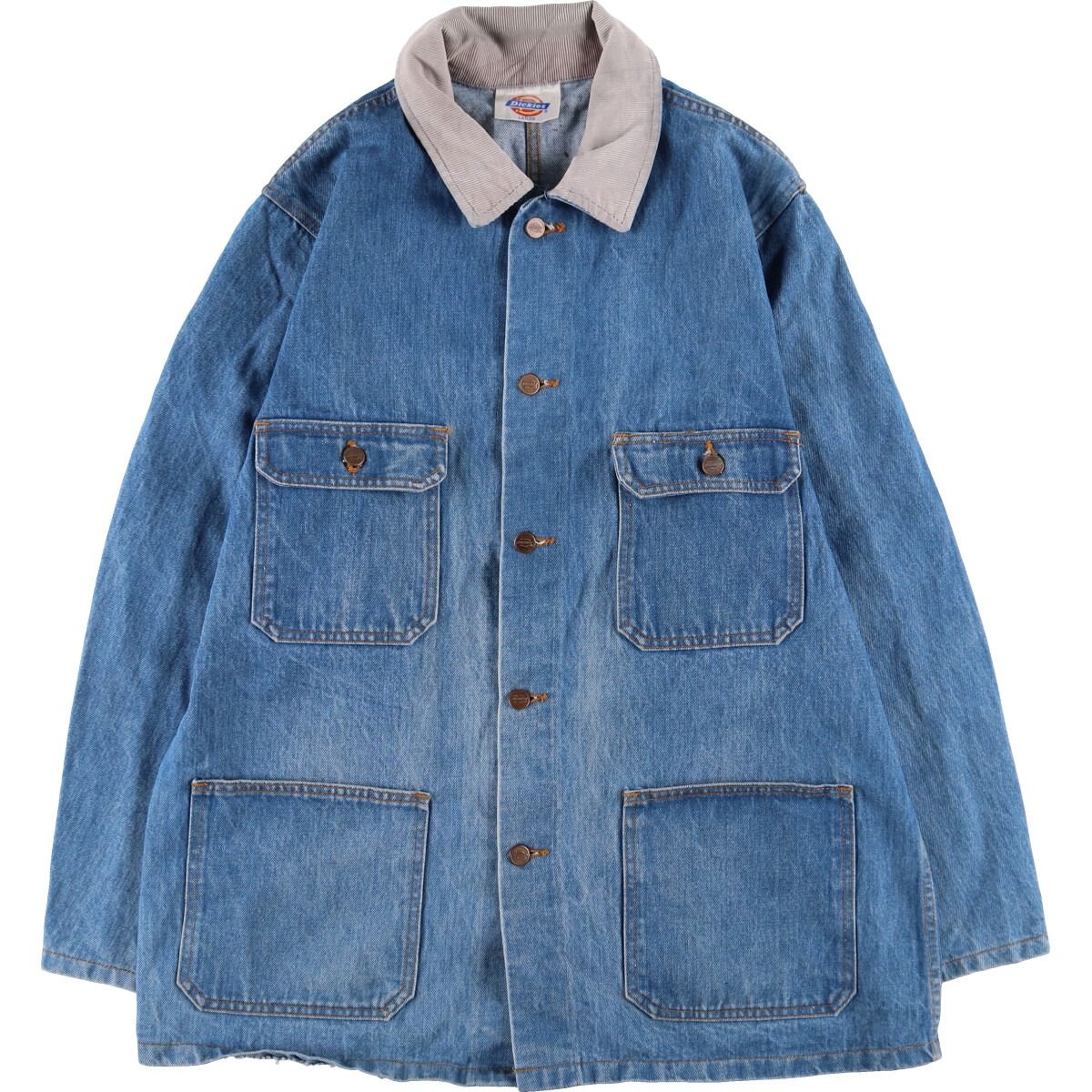 古着 80~90年代 ディッキーズ Dickies デニムカバーオール メンズL相当