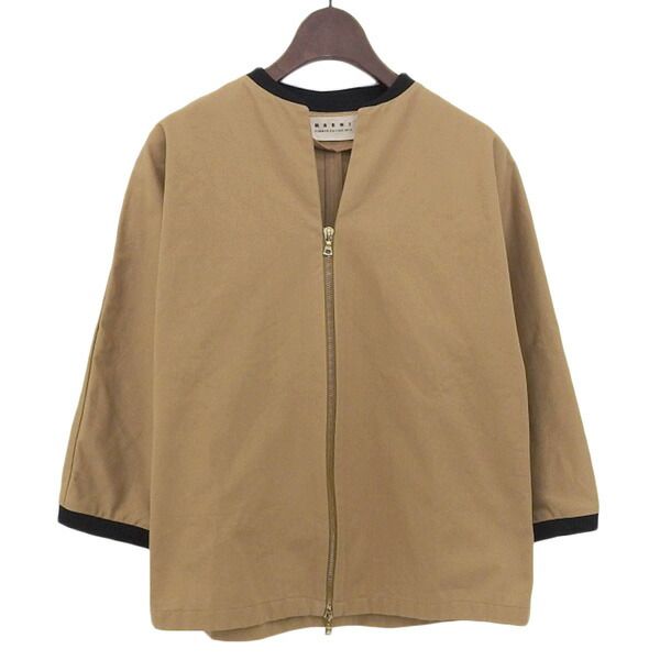 ◇美品◇ マルニ MARNI コットン ジップアップ ジャケット レディース 
