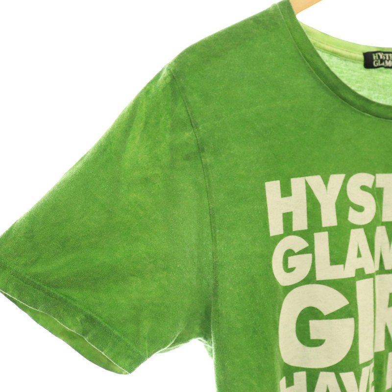 HYSTERIC GLAMOUR Tシャツ・カットソー 緑 0233525E0040 HYSTERIC GLAMOUR - HYSTERIC GLAMOUR Tシャツ・カットソー F 黄