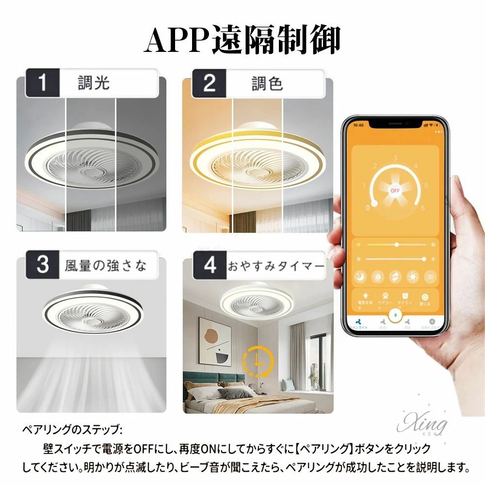 led 360°自動首振り