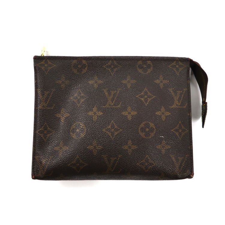 LOUIS VUITTON ポーチ ブラウン PVC モノグラム M51960 ポシェ・ スフレ フランス製 ヴィンテージ - メルカリ