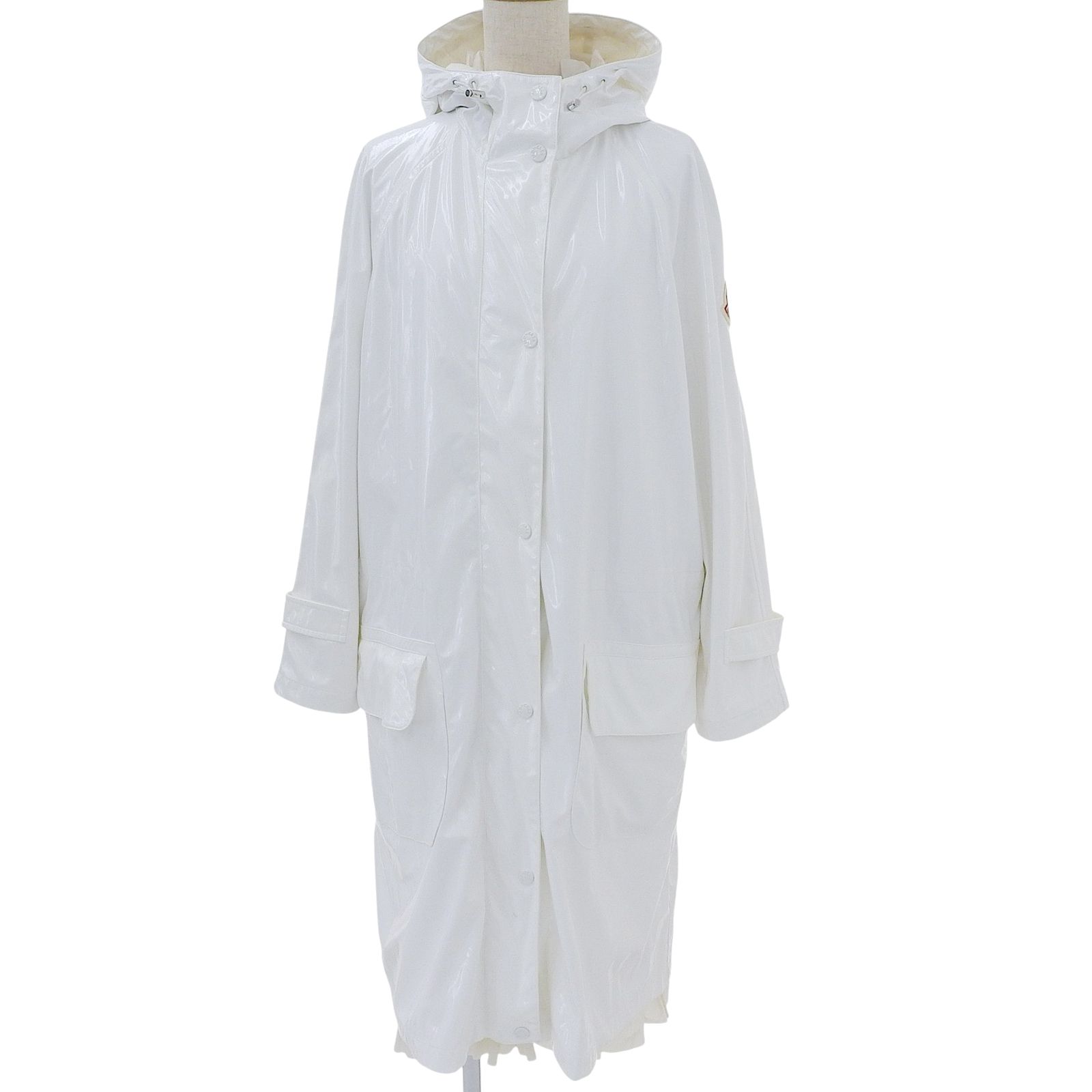 ▲MONCLER GENIUS 4 モンクレール ジーニアス 4 シモーン ロシャ ALYSSUM ナイロンコート ホワイト 1 イタリア製 正規品 レディース