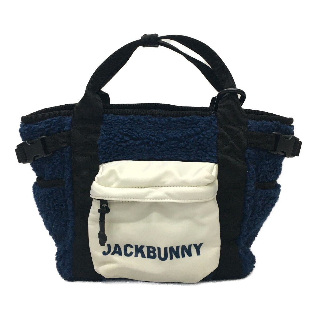 JACK BUNNY!! - coco 中古 ジャックバニー Jack Bunny!! カートバッグ 青 ブルー ボア 少し大きめ 中古 ジャックバニー Jack Bunny!! カートバッグ 青 ブルー ボア