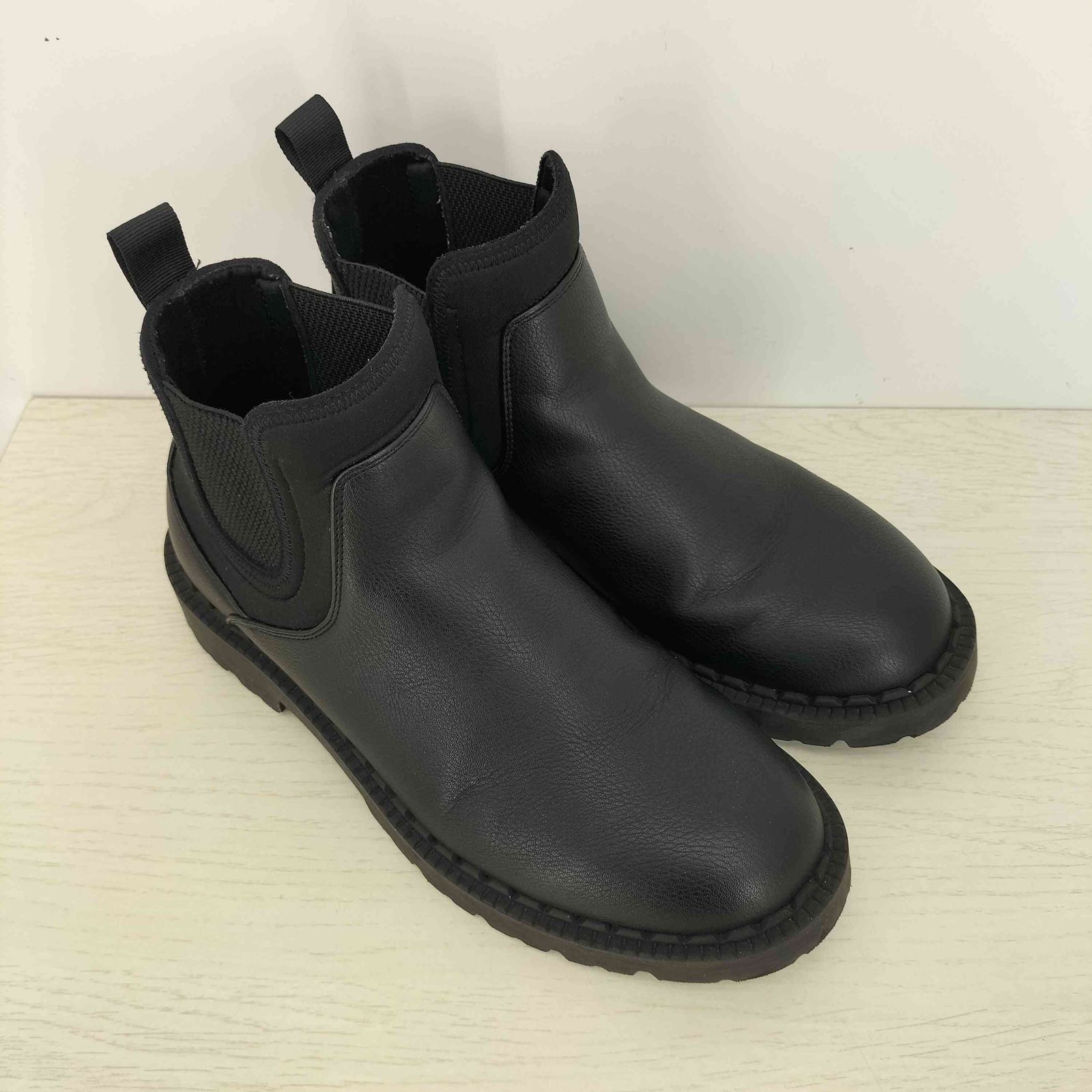 『【即購入歓迎】Tadashi 』UNIQLO：C　サイドゴア26cm 黒 ユニクロ：シー、コレが買い！】おしゃれ上手ママが購入した