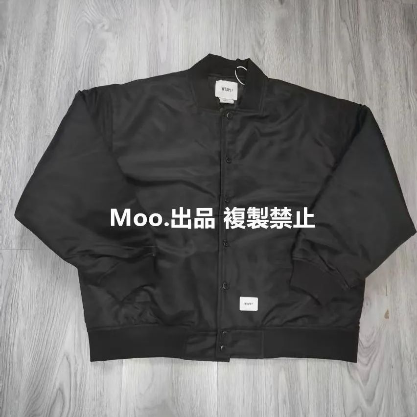 WTAPS TEAM JACKET NYLON TWILL ジャンパーブルゾン 黒 ネービー 