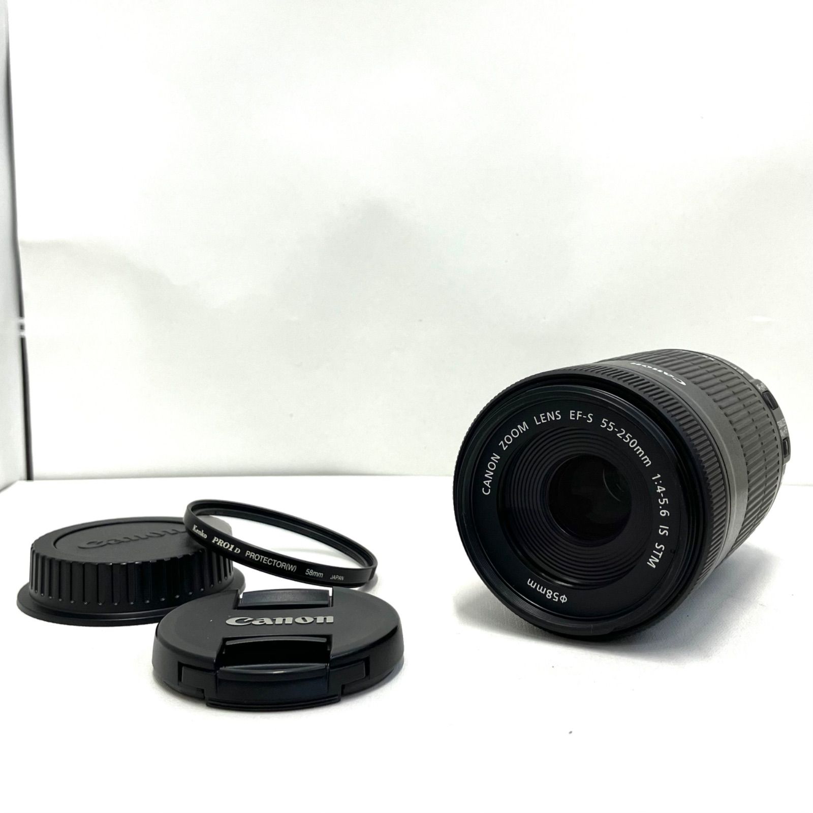09655】 Canon Zoom Lens EF-S 55-250mm F4-5.6 IS STM キヤノン 