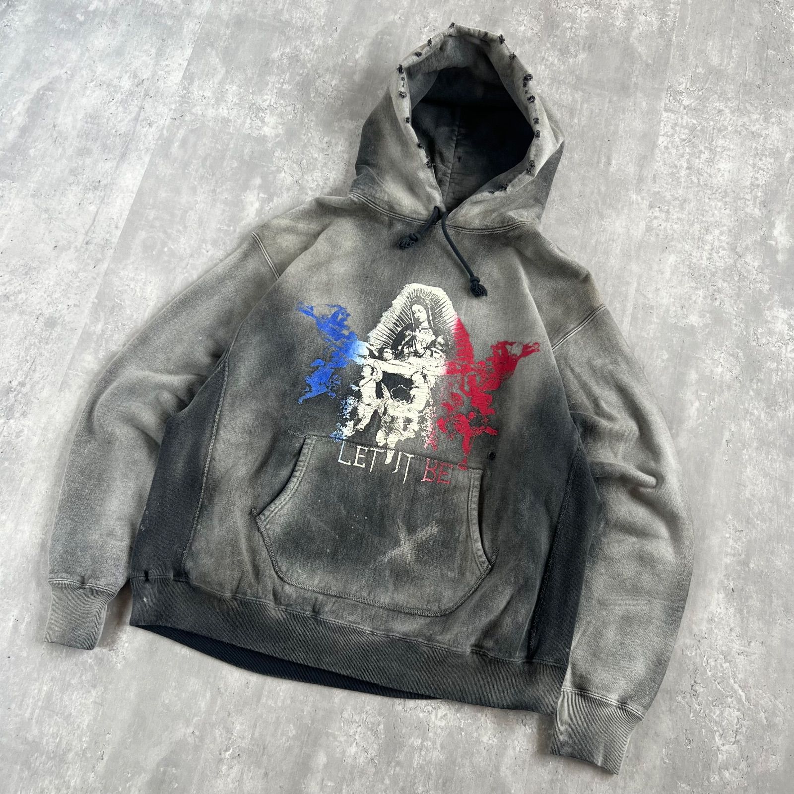 BOW WOW × NUBIAN バウワウ ヌビアン HARD AGEING HOODIE ヴィンテージ 