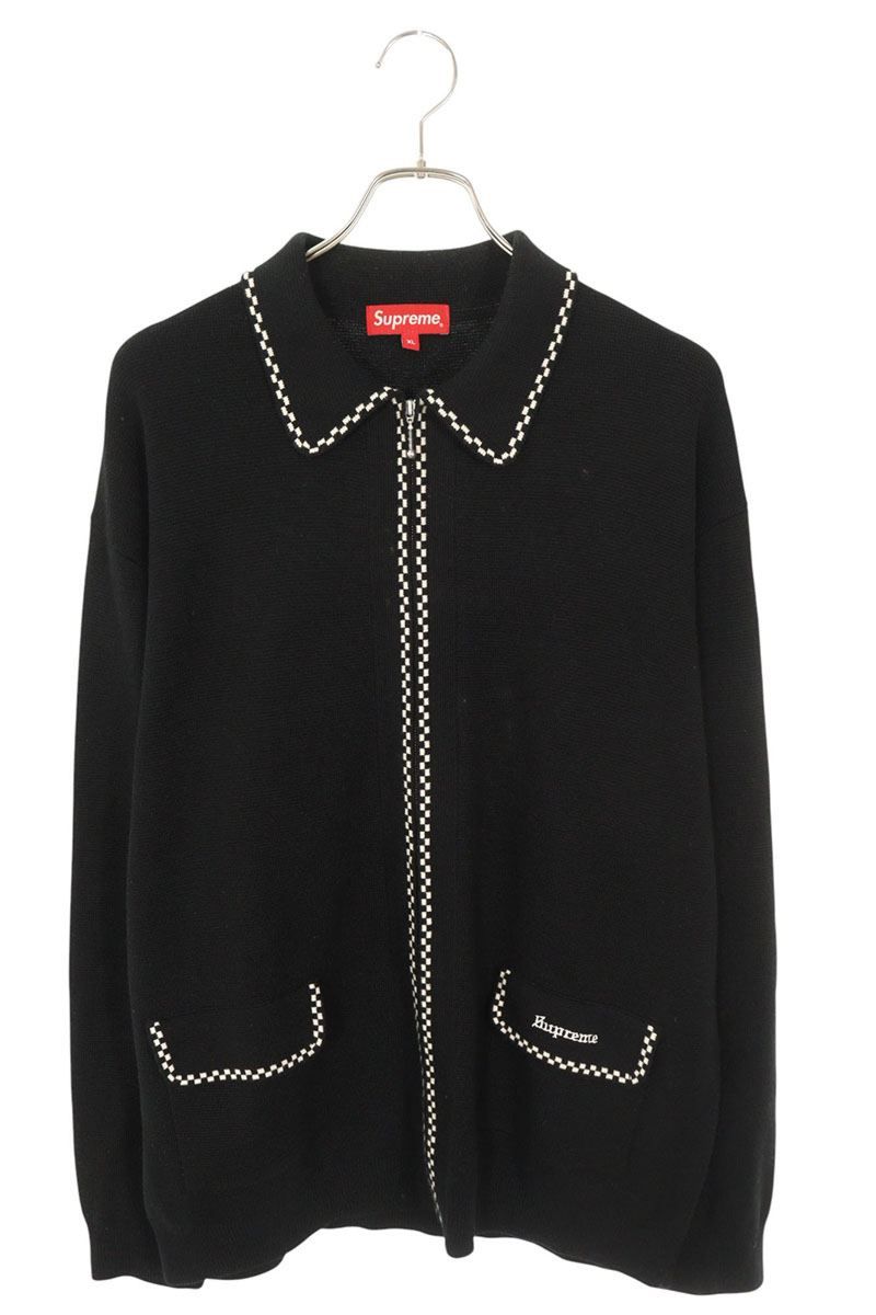 シュプリーム 20AW Checkerboard Zip Up Sweater チェック柄