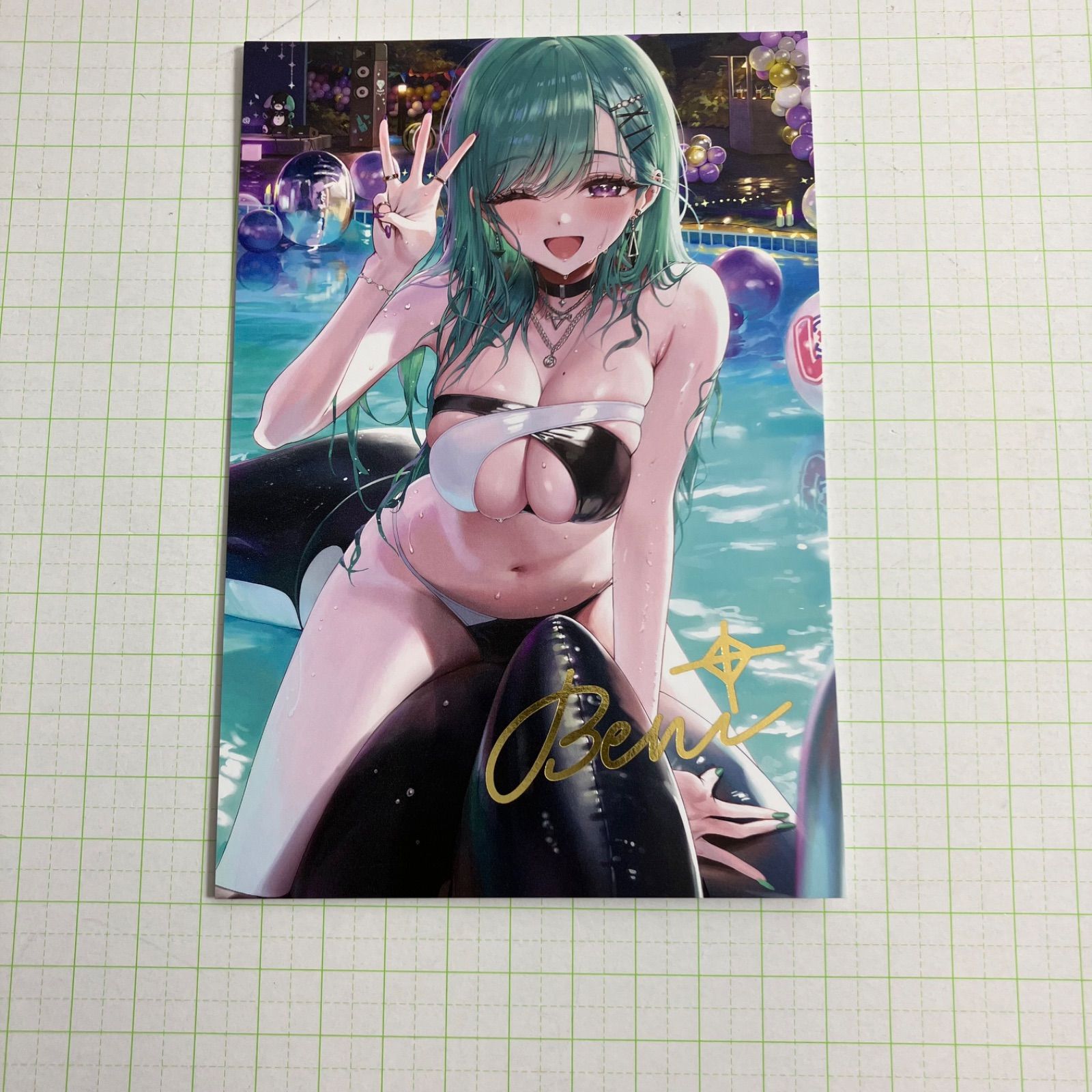 八雲べに　3周年記念複製サイン入りポストカード ぶいすぽっ！ 八雲べに 3周年記念複製サイン入りポストカード