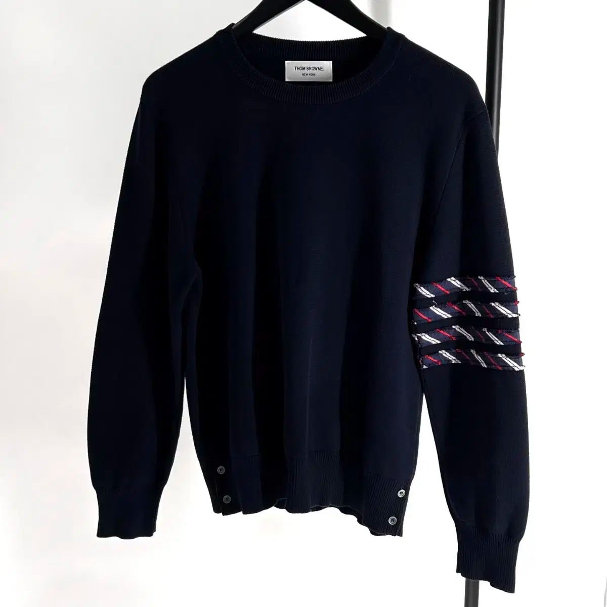 3 サイズ Thom Browne(トム・ブラウン) ミラノ ステッチ 斜線 ニット 