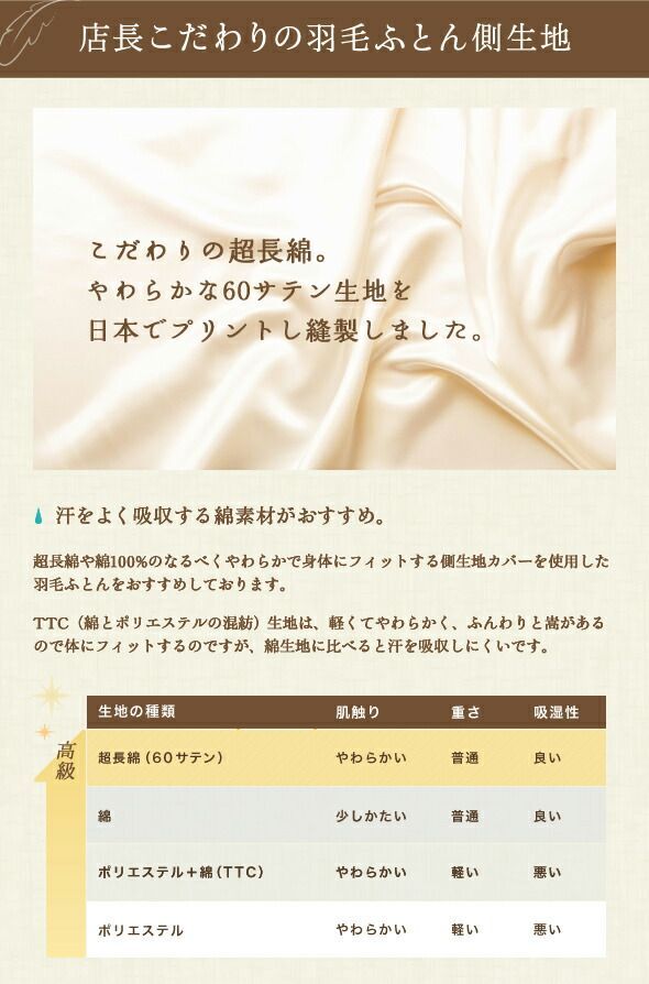 合掛け布団 ポーランド産