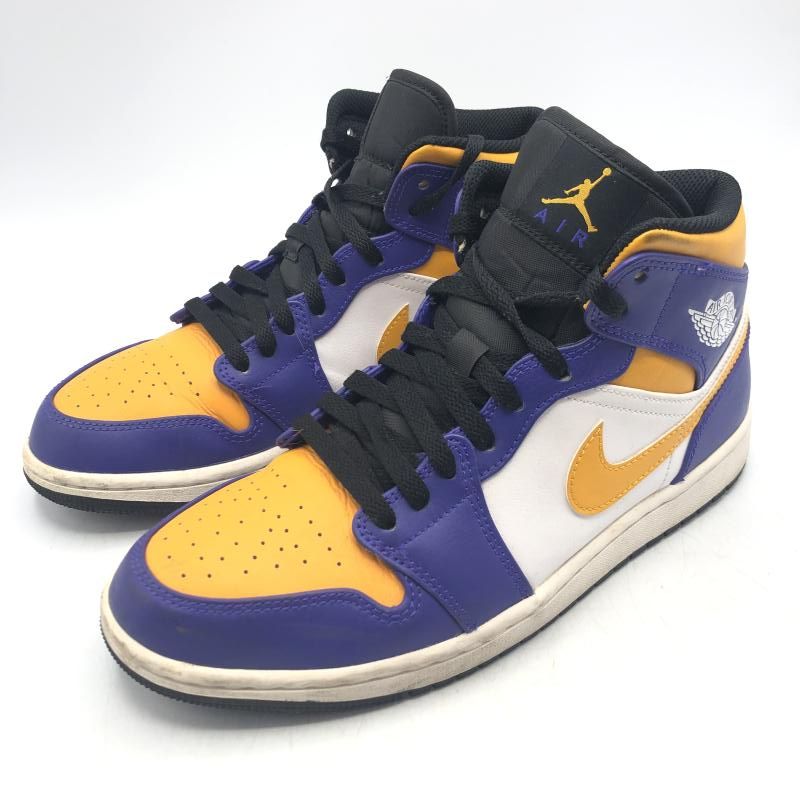 NIKE AIR JORDAN1 Mid Lakers 26.5cm DQ8426-517 ナイキ 17