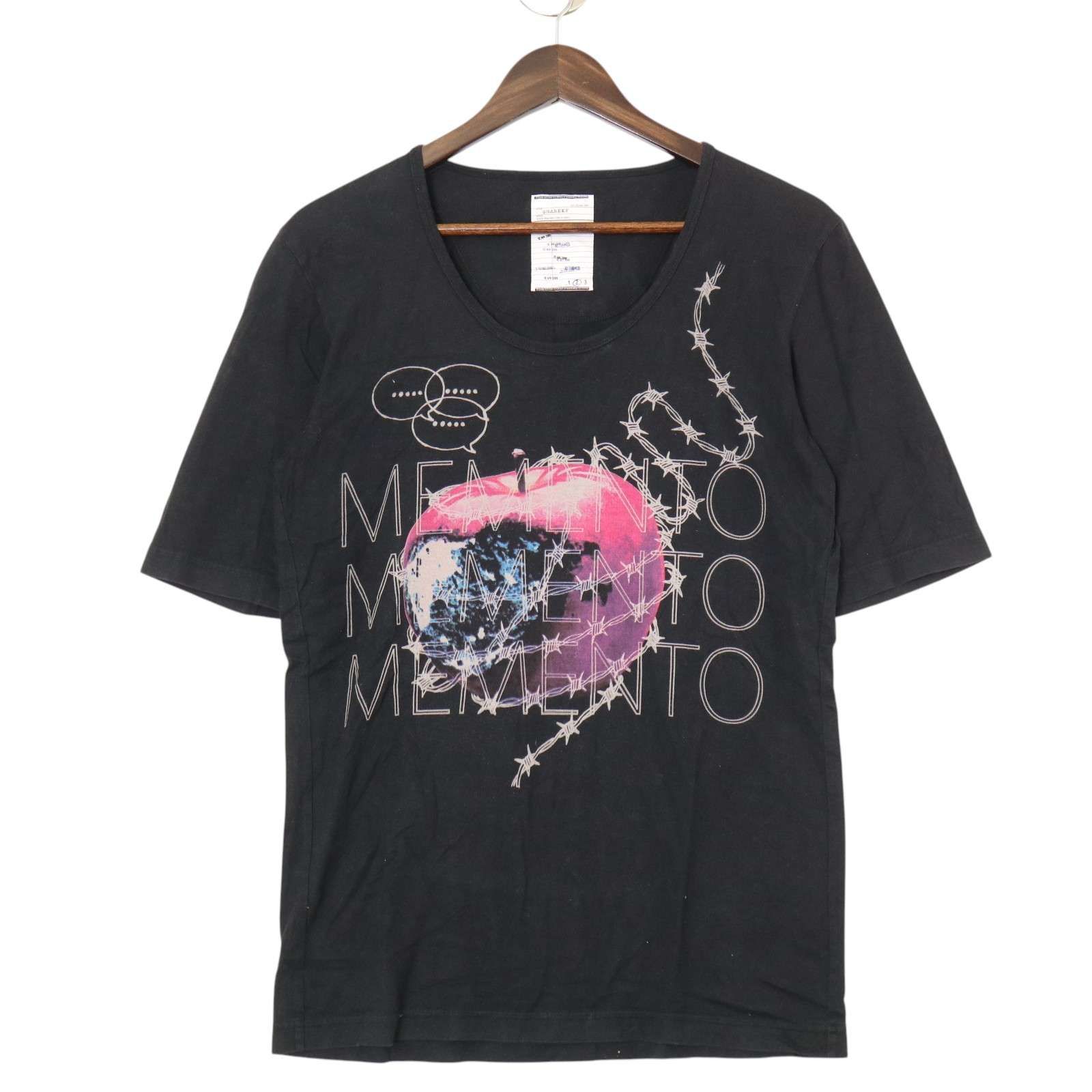 SHAREEF シャリーフ 春夏☆リンゴ グラフィックプリント 半袖 Tシャツ 