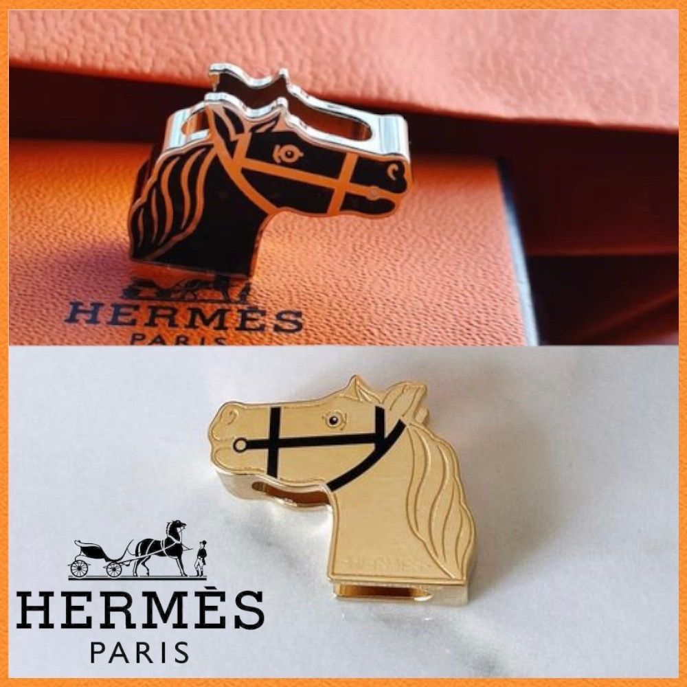 低価格 馬 ☆エルメス☆ツイリーリング☆カドリージュ☆HERMES